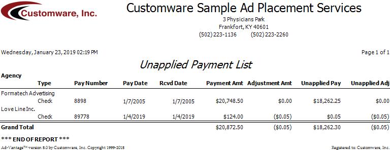 report-unapplied-payment-list-ad-vantage